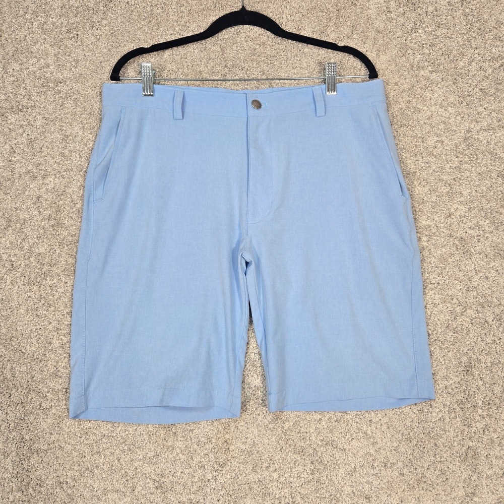 Peter Millar Shackelford Performance crown sport Shorts Mens 35 Blue Golf